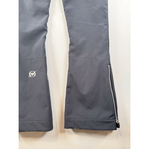 Obermeyer Womens Pants Gray Flared Ankle Zip Ski Snowboard Winter Outdoor Size 8 - Picture 9 of 11